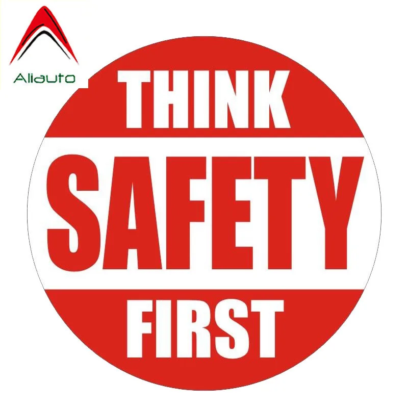 Предупреждающая Автомобильная наклейка Aliauto персональная забавная Think Safety First Decal