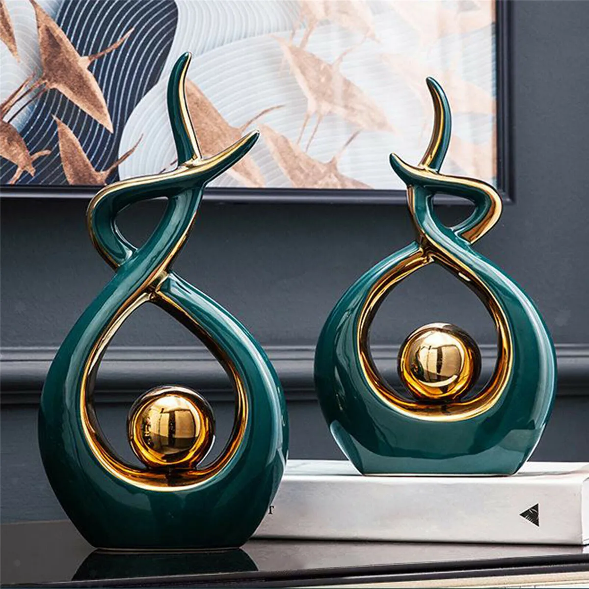 

Abstract Figurine Anti-Slip Statue Ceramic Ornament Craft Sculpture Handmade