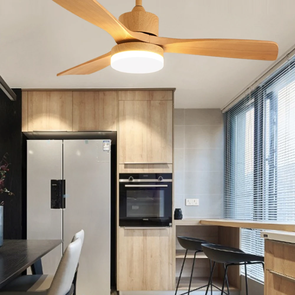 

42 inch wooden led ceiling fan lamp with light remote control vantage fans lamps lighting lights bedroom