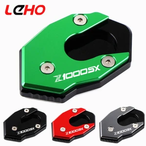 CNC Aluminum Motorcycle Foot Side Stand Pad Plate Kickstand Enlarger Support Extension for KAWASAKI Z1000SX Z1000 All Years