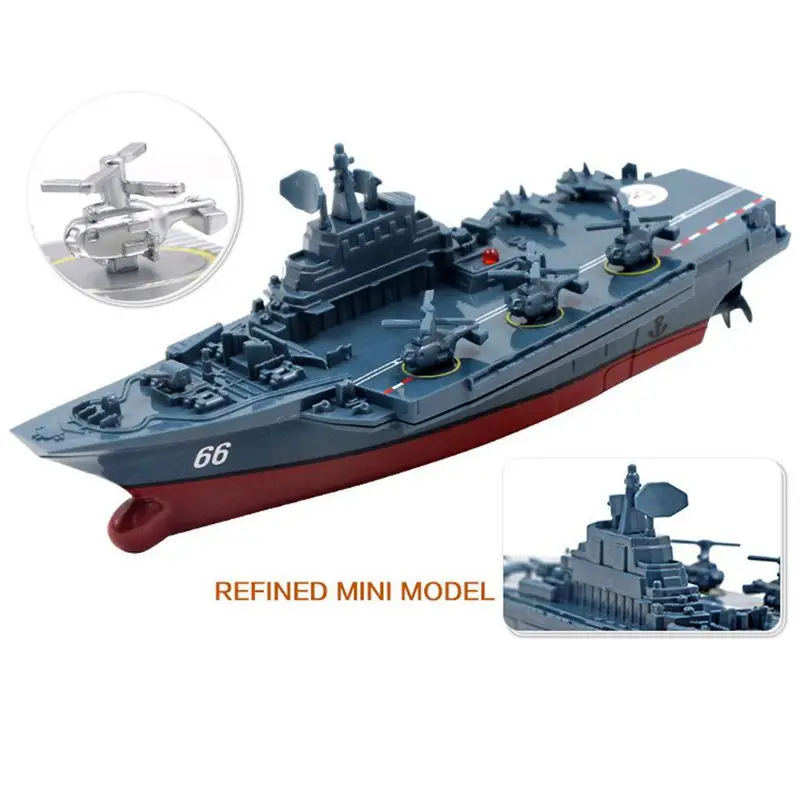 RC Boat 2.4GHz Remote Control Ship Aircraft Carrier Warship Battleship Cruiser High Speed Racing Toy Dark Blue | Игрушки и хобби