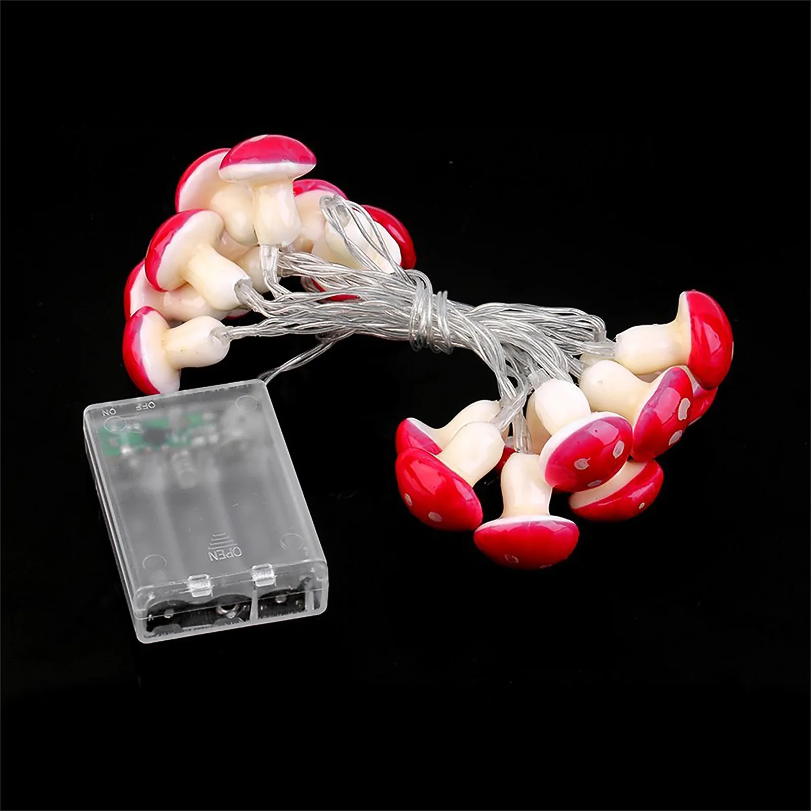 

2m Mushroom Shape Wire String Light Battery Operated Led Lights Decoration Christmas Party Home Fairy Lights Gift Garland