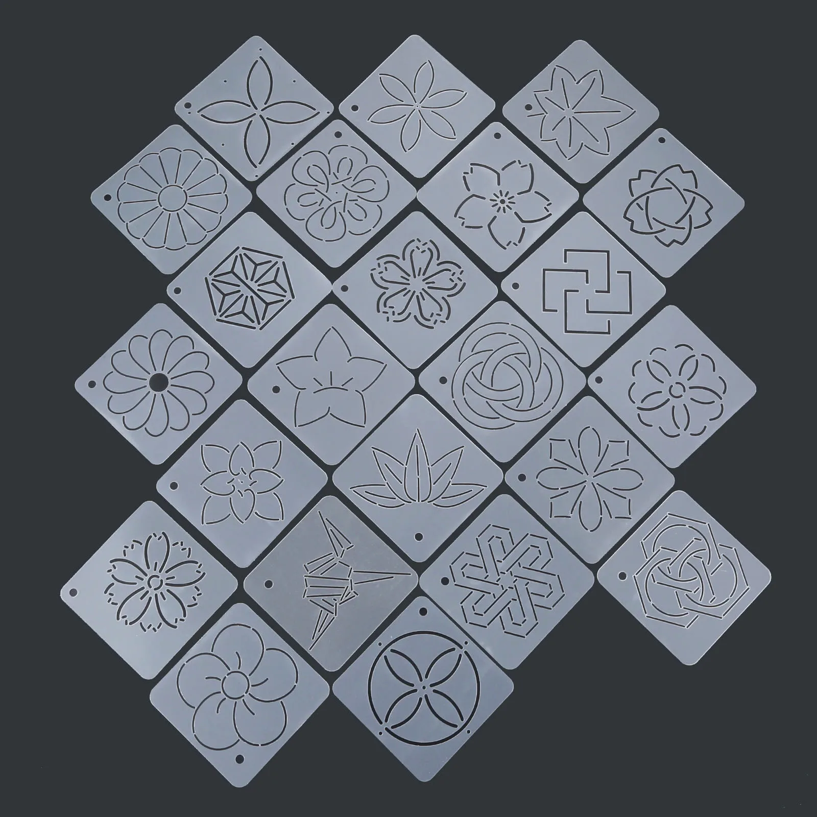 9 шт./компл. трафарет для квилтинга акриловая искусственная модель шитья вышивки