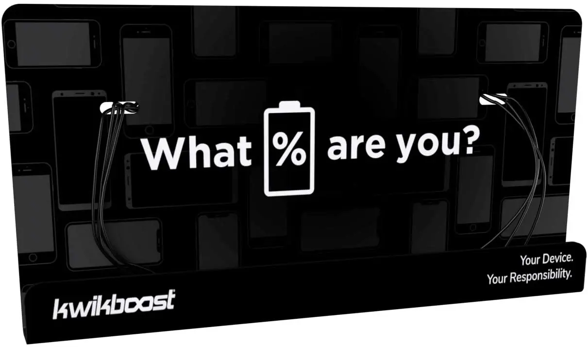 

Настенная зарядная полка для сотового телефона KwikBoost | Станция для нескольких устройств с 8 портами | Совместима с Apple iPhone, iPad,