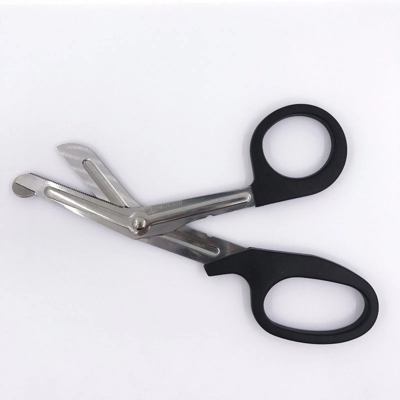 

Outdoor camping rescue gauze stainless steel elbow gauze scissors
