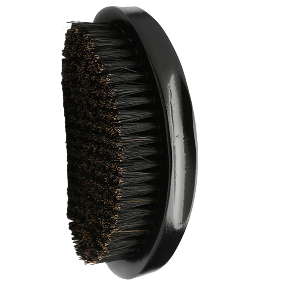 

1PC Beard Brush Wooden Handle Short Men's Shaving Boar Grooming Bristles Beard Brush (Red)