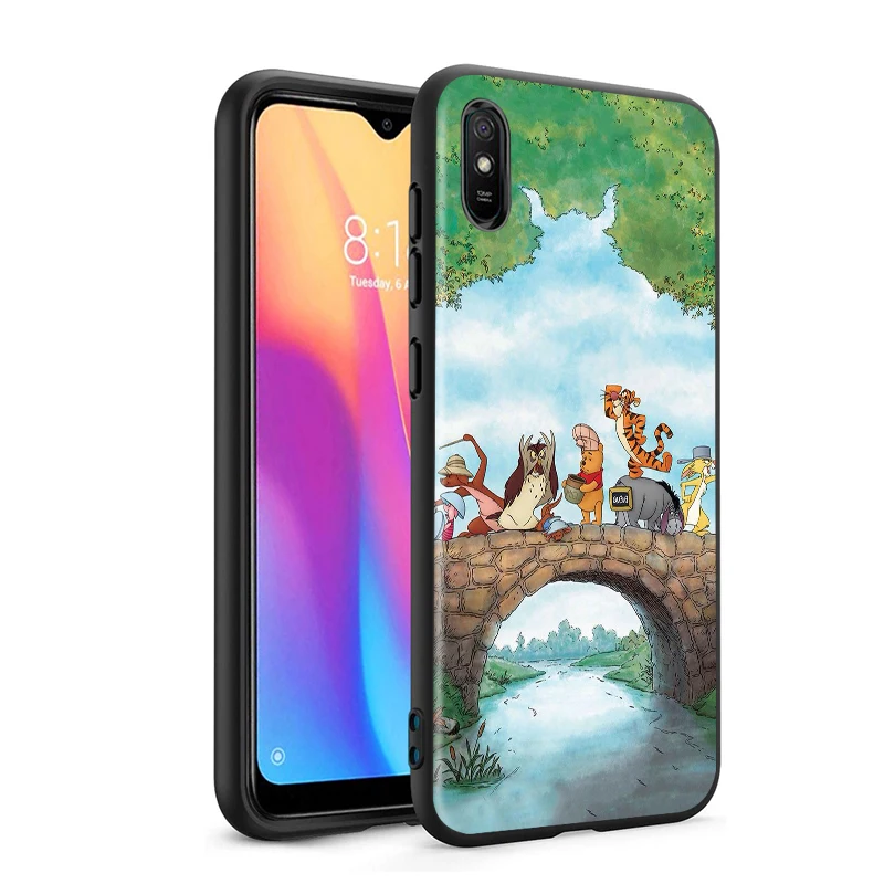 

Pooh Bear Cartoon for Xiaomi Redmi 10X Pro 9C 9A 9I 9T 9 GO K30S Ultra K20 8 7 S2 6 5 4X Pro Soft Black Phone Case