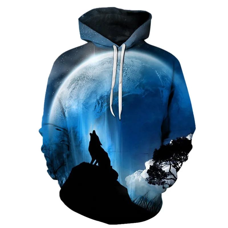 

Wolf Printed Hoodies Men 3d Hoodies Brand Sweatshirts Boy Jackets Quality Pullover Fashion Tracksuits Animal Streetwear Out Coat