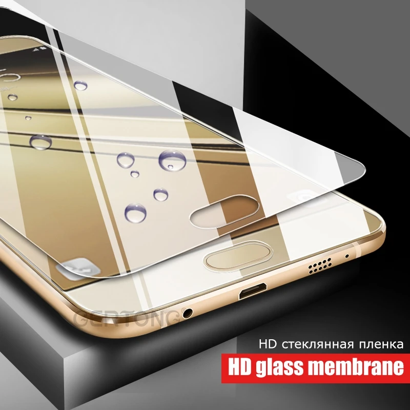 2 шт. закаленное Стекло для samsung Galaxy J3 J330 J5 J530 J7 J730 A3 A5 A7 2017 J320F J510F J710F A8 A6 плюс 2018