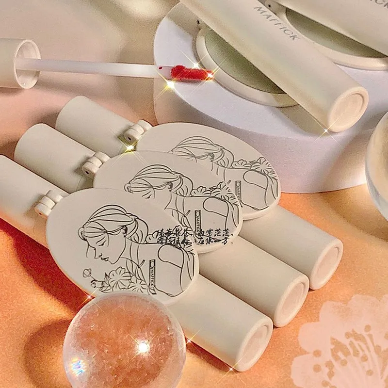 Бархатный матовый блеск для губ 5 цветов серия темных легкое размытие губная