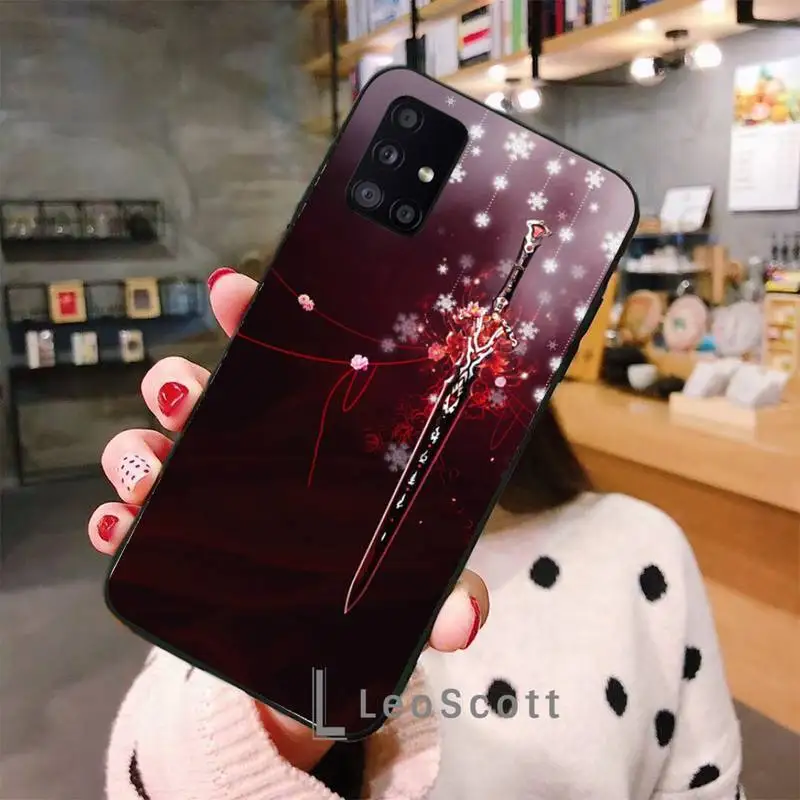 

Chinese style sharp sword weapon Phone Case For Samsung galaxy S 7 8 9 10 20 edge A 6 10 20 30 50 51 70 note 10 plus