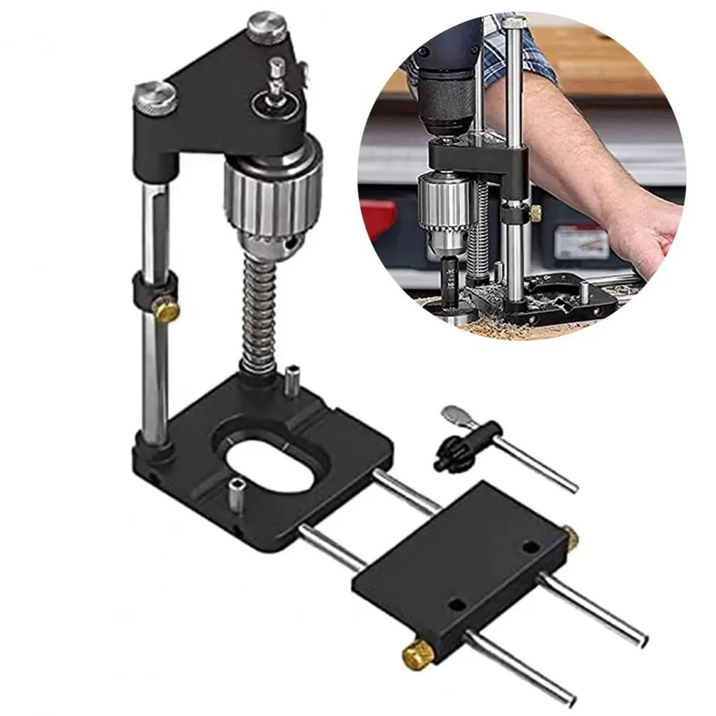 

Woodworking Drill Locator Hole Drill Guide Dowel Jig Convenient Labor Saving Plastic Steel Auto-line Drill Template Guide Tool