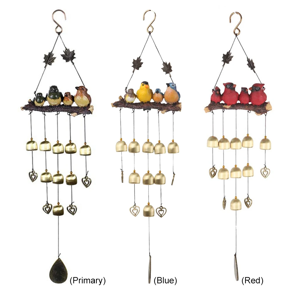 

Bird Bell Wind Chimes Garden Backyard Church Hanging Home Office Window Pendant Home Outdoor Garden Yard Decortion