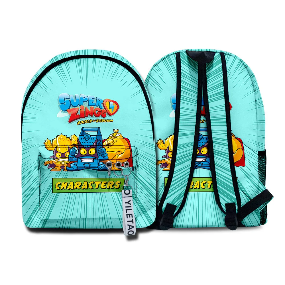 

Super Zings Backpack Cartoon Game Superzings Toddler Kids Bag Waterproof Plecak Daily Children Mochila