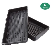 6 packs plastic growing trays seed tray seedling starter for greenhouse hydroponics seedlings plant germination