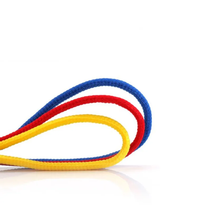 Высококачественные модные спортивные повседневные шнурки одноцветные плоские 24