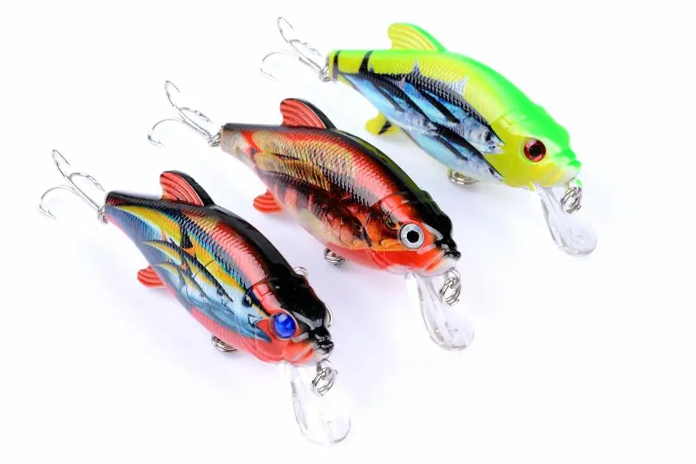 1 шт. Классическая блесна рыболовная приманка жесткая искусственная Bionic 3D глаза 10