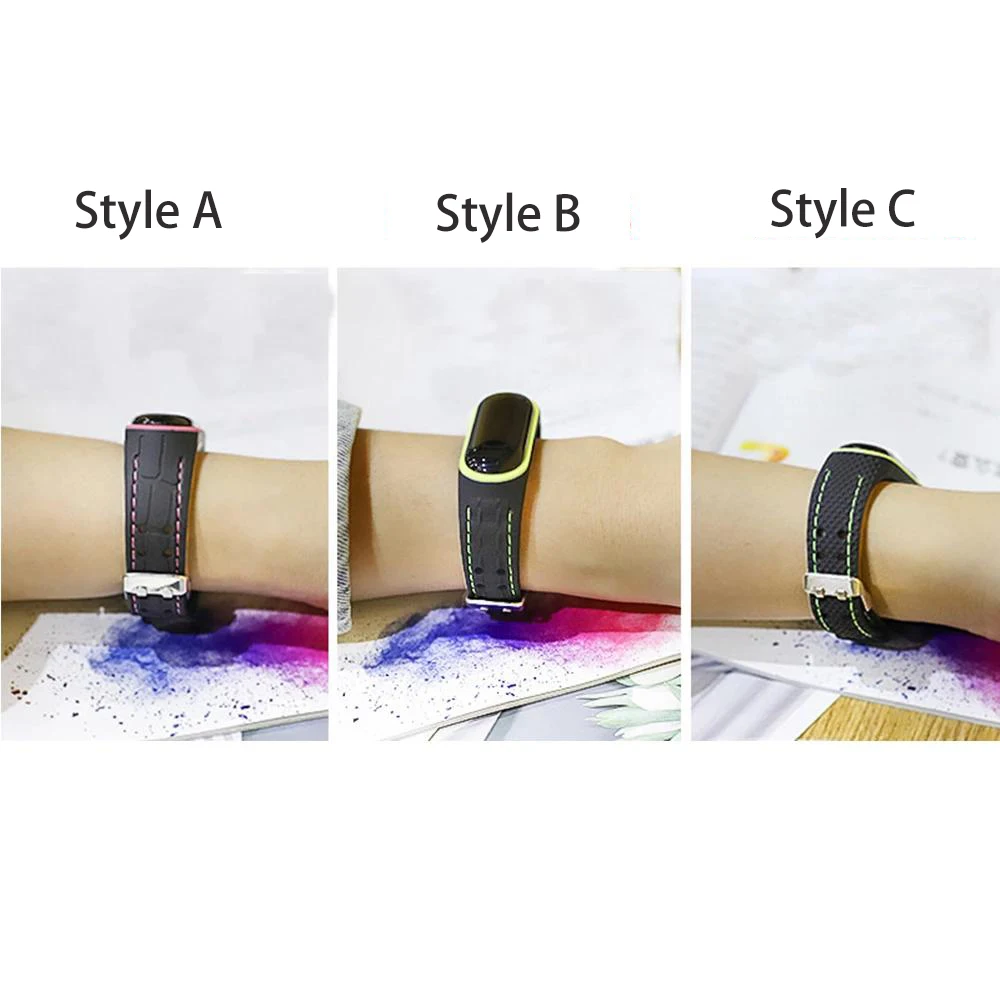 

M3 M4 M5 Strap Bracelet For Xiaomi Mi Band 3 4 5 Strap Sport Band Watch Silicone Wrist Strap For MiBand 5 3 4 Wrist Bracelets