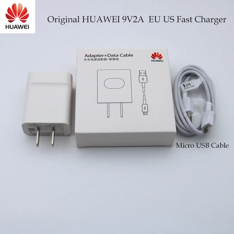 Зарядное устройство для Huawei 9V2A US QC 2 0 Быстрая Зарядка адаптер Micro USB кабина Mate 7 8 S 10