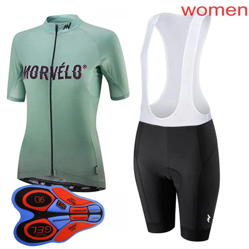 Женский велосипедный комплект из Джерси с коротким рукавом и шортов новинка 2019