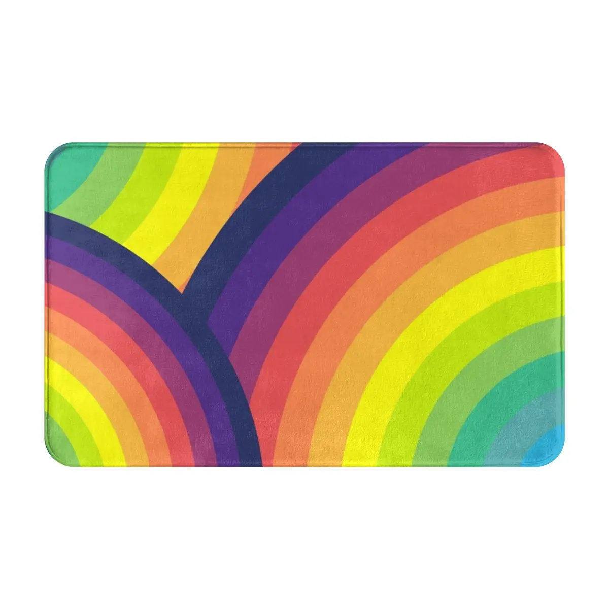 Триппи Радуга искусственный коврик для ног ванной полиэстер нескользящий
