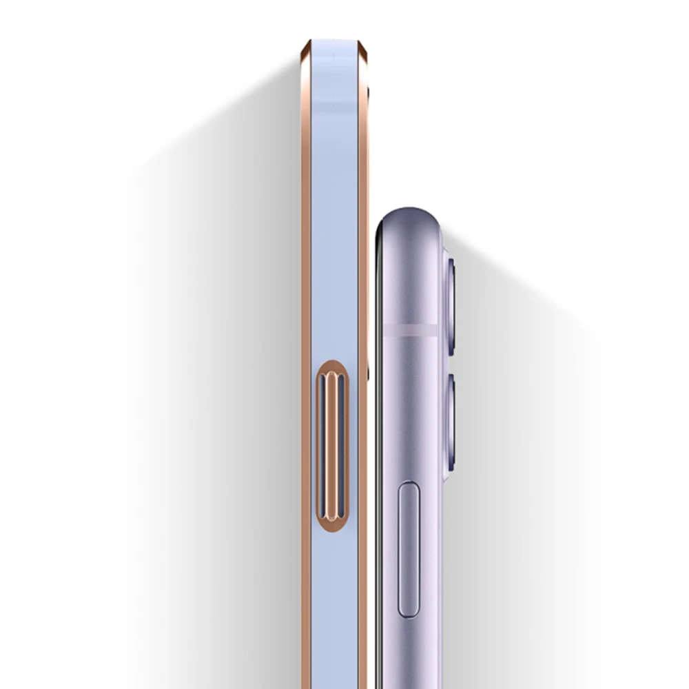 

Simple Style Transparent Silicone Phone Case For iPhone 11 12 mini Pro Max XS X XR Max 7 8 Plus SE 2020 Electroplated Case Cover