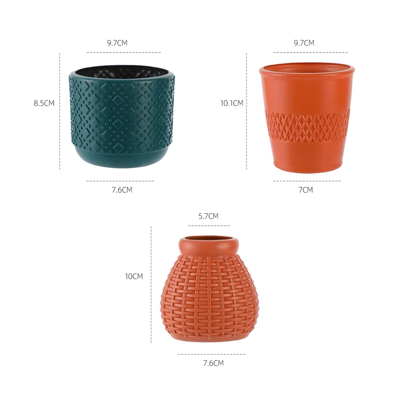 Пластиковые вазы в скандинавском стиле Современная ваза из искусственного