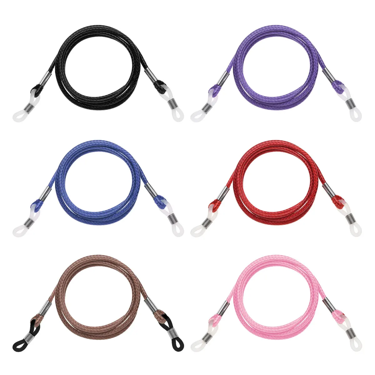 4/6 шт многоцветный кожаный ремешок для очков регулировщик цепочка