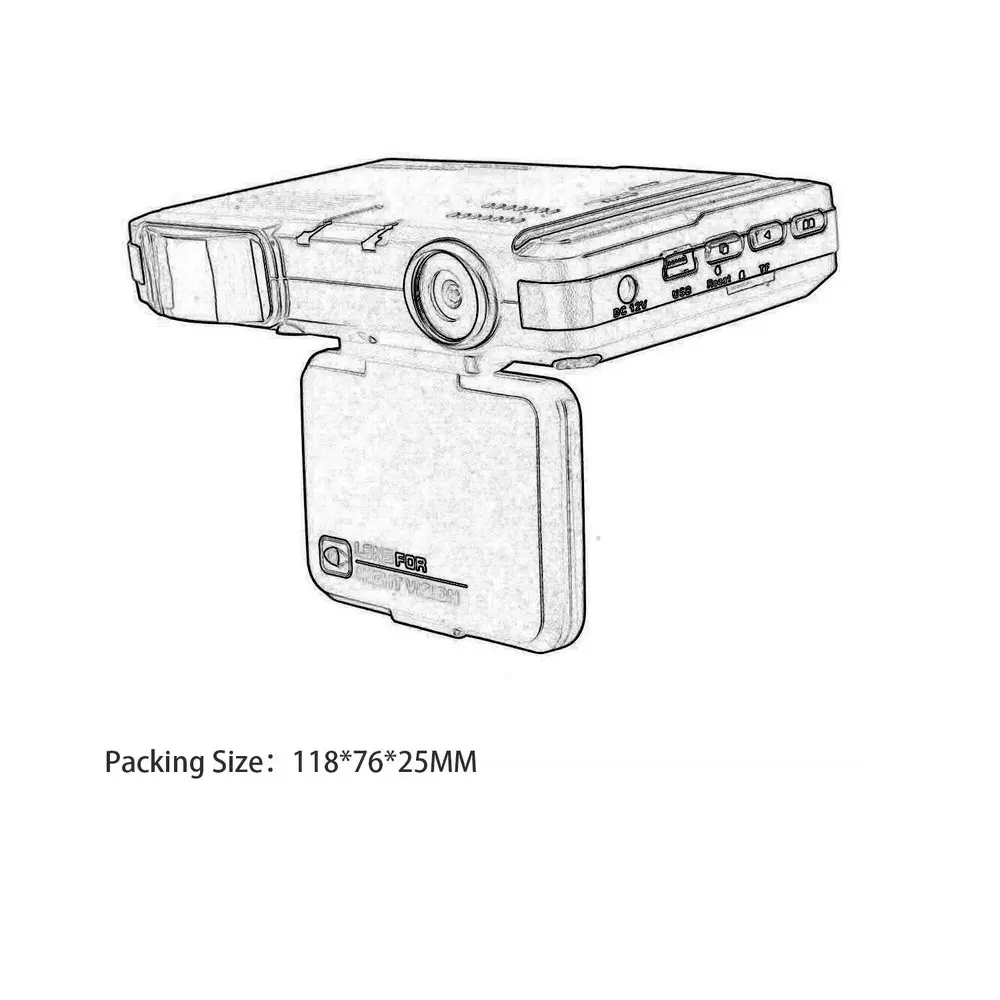 

2 In1 Auto DVR Radar Dash Cam Laser Video Speed Detector/GPS Car Camera Record