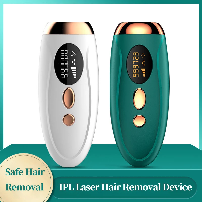 

IPL-Лазер Для Перманентного удаления волос, безболезненный безопасный и быстрый лазерный эпилятор с 999999 вспышками, Женский депилятор для лиц...