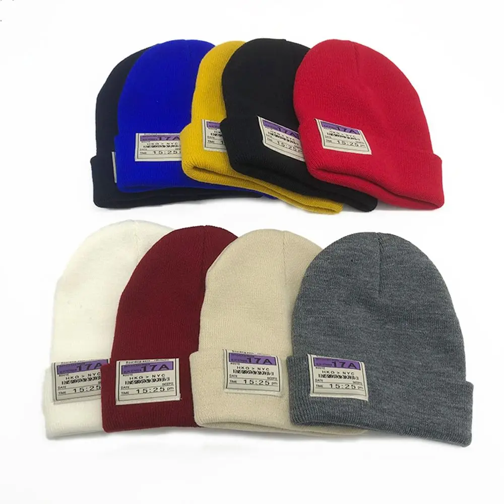 

Korean Style Autumn Winter Women Woolen Hat Beanie Knitted Caps All-match Candy Color Warmth Couple Hat Trend