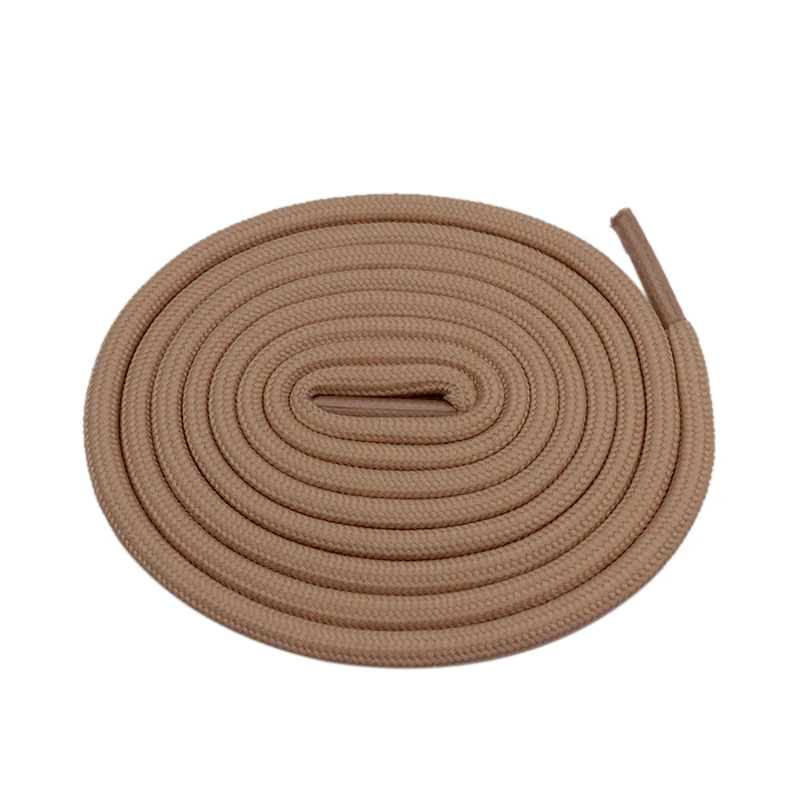 

Weiou Lace 5MM Newest Material Making Polyester Grey Coffee Cord Boot Rope Draw Lacet Plain Color For Formal Office Occasion