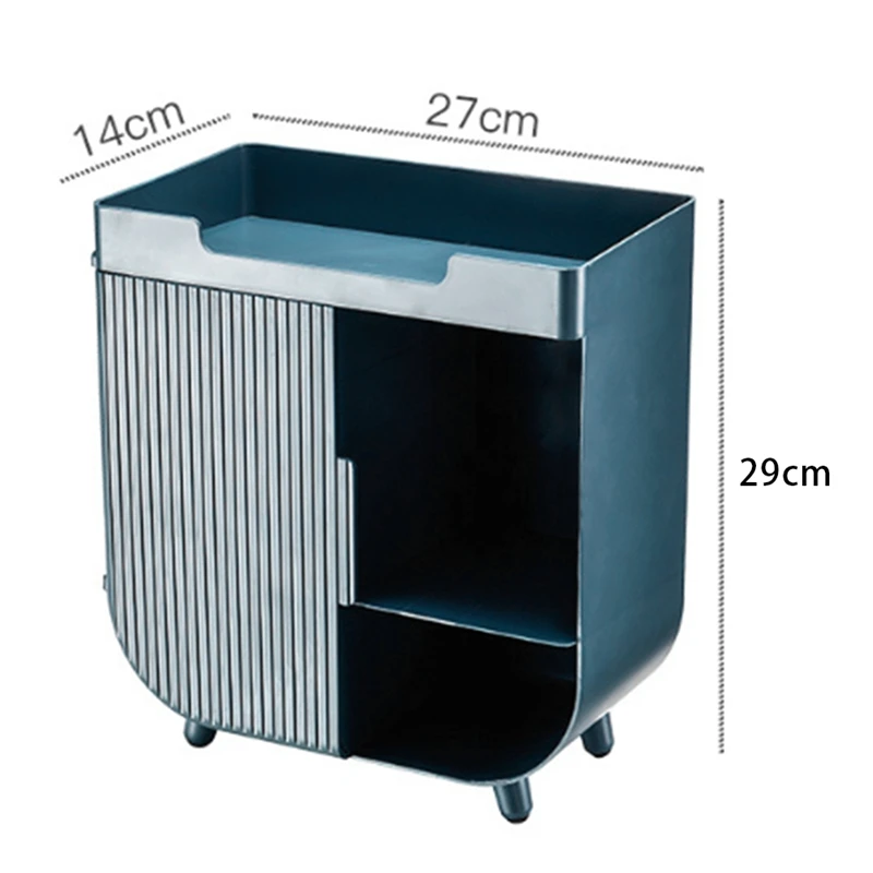 

Storage Box Organize Desktop Dustproof Household Lipstick Large-Capacity Dressing Table Skin Care Product Rack Green