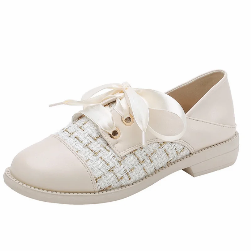 

Non-slip Women Flats Spring and Autumn Literary Style Women's Shoes Casual Outdoor Shoes Rubber Bottom Leather Flat Shoes