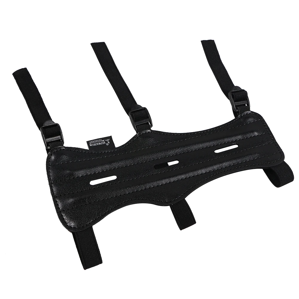 

Archery Arm Guard Protection Forearm with Safe 3-Strap for Bow Arrow Hunting Shooting Training Outdoor Accessories