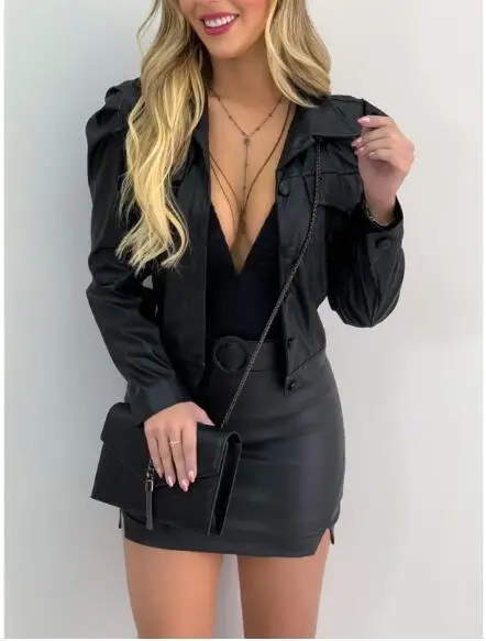 

2021 Winter Autumn Motorcycle Leather Jackets Multicolor Leather Jacket Women Leather Coat Slim PU Jackets for Women