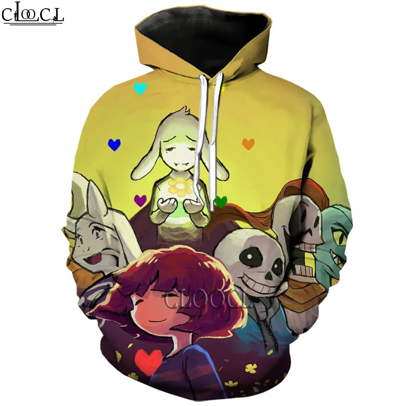 

HX Newest Popular Game Undertale 3D Print Oversized Hoodie Men Women Tracksuit Autumn Long Sleeve Fashion Tops Drop Shipping
