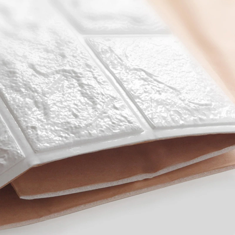 

60*60 cm 3D Foam Self Adhesive Sticker Imitation Brick Design Anti-Collision Waterproof Wallpaper For living Room Kid Home Decor