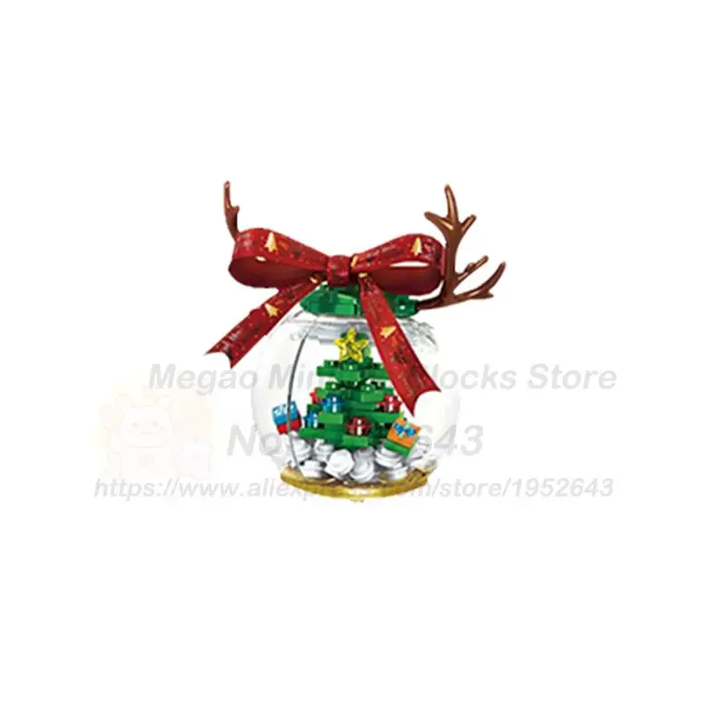 4 pcs/pack MOC Christmas Blind Boxes Santa Claus Ice Elk The Nutcracker Tree Decorations Building Blocks Kids Toys Diy | Игрушки и хобби