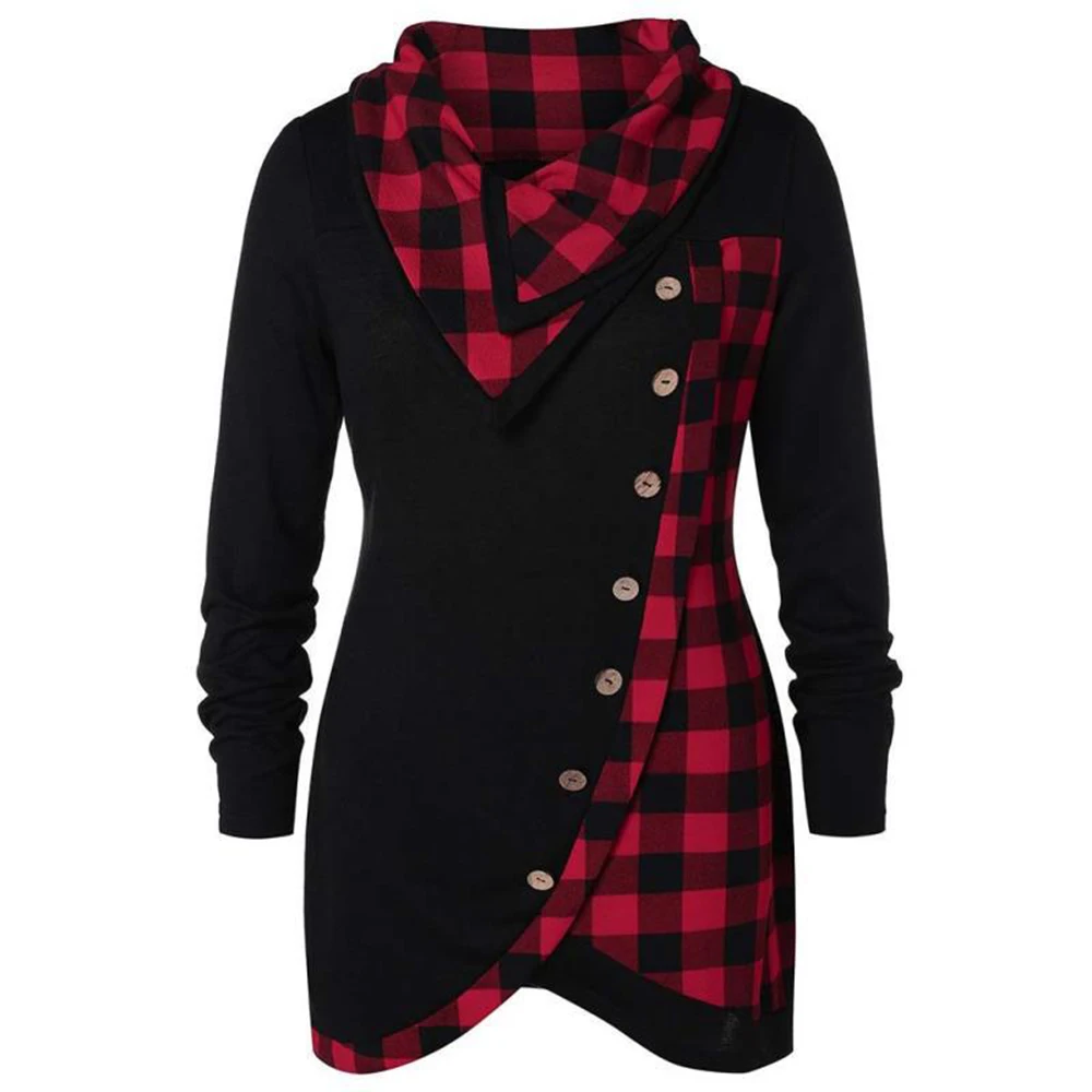 Женская Рождественская Толстовка с длинными рукавами свободное повседневное