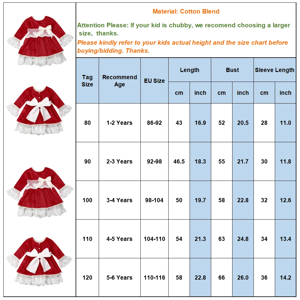 Рождественское платье для девочек милые платья с длинными рукавами и рюшами