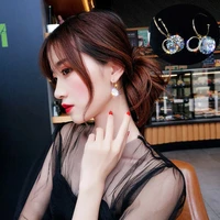 super flash earrings 2020 new fashion earrings show face thin earringstemperament and personality earrings