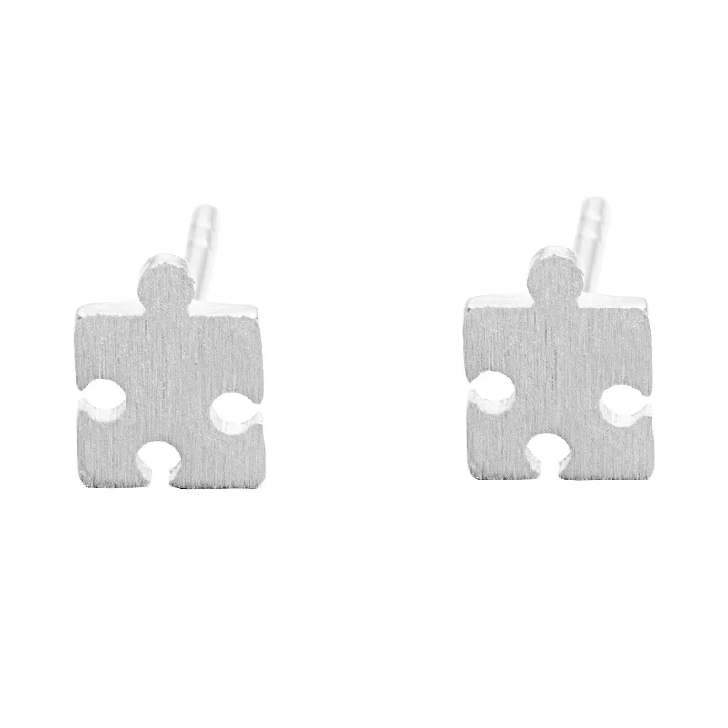 Бренд Flyleaf 100% Стерлинговое Серебро 925 пробы мозаичный узор серьги-гвоздики для