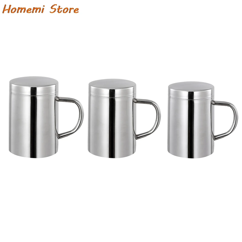 

Double Wall Stainless Steel Coffee Mug 300ml Portable Water Cup Travel Tumbler Coffee Jug Milk Tea Cups Office Water Mugs