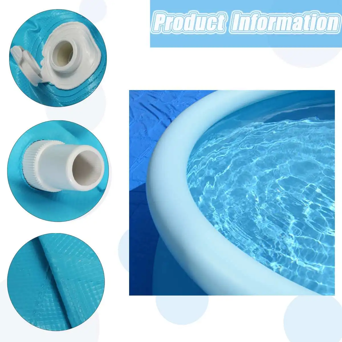

122/183/244/305 Inflatable Swimming Pool Summer Water Sport Baby Kids Pool PVC Portable Swim Family Play Pool Children Bath Tub