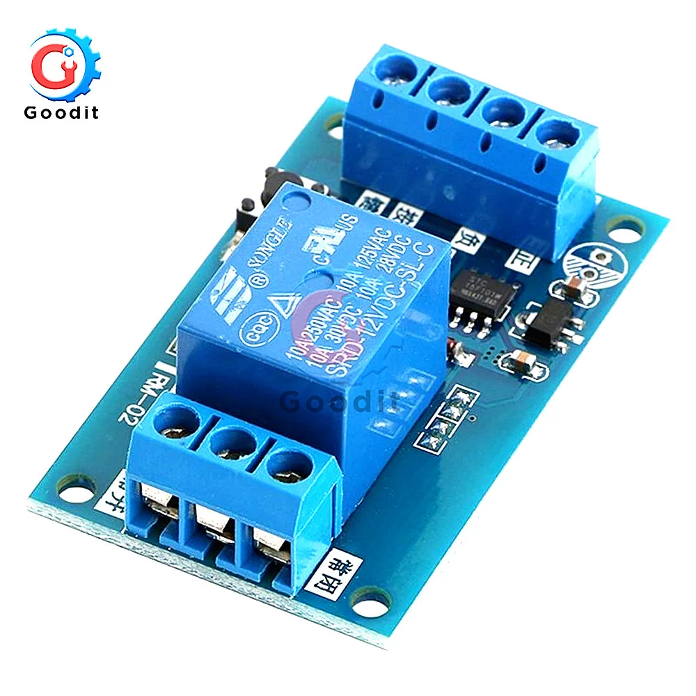 Модуль релейного соединения DC 12 В однокнопочный изгибаемый переключатель