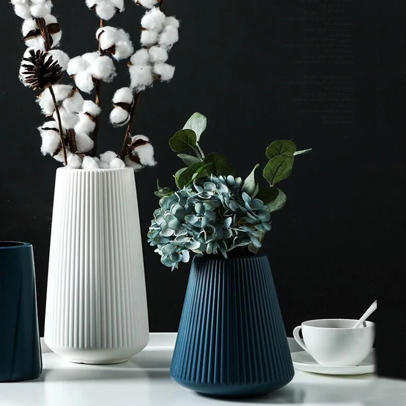 

European-style Vases Home Decorations Anti-ceramic Vase Plastic Non-breakable Wedding Decoration for Hydroponic Plants Creative