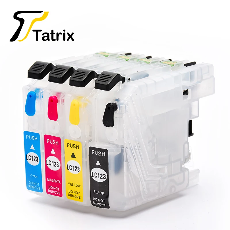 Tatrix для Brother LC123 многоразовый картридж с чернилами MFC J4410DW/MFC J4510DW/MFC J4610DW/MFC