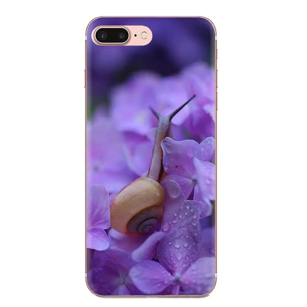Задние противоударные Чехлы для Apple iPhone 4 4S 5 5C 5S SE 6 6S 7 8 11 Plus Pro X XS Max XR Snail Mushroom