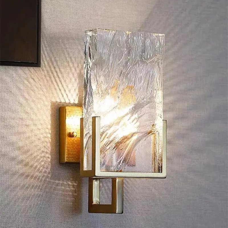 

Ice Crystal Wall Lamp LED E14 Bulb post modern lighting Living room Aisle Stair Home Deco Surface Mount designer wall lamp